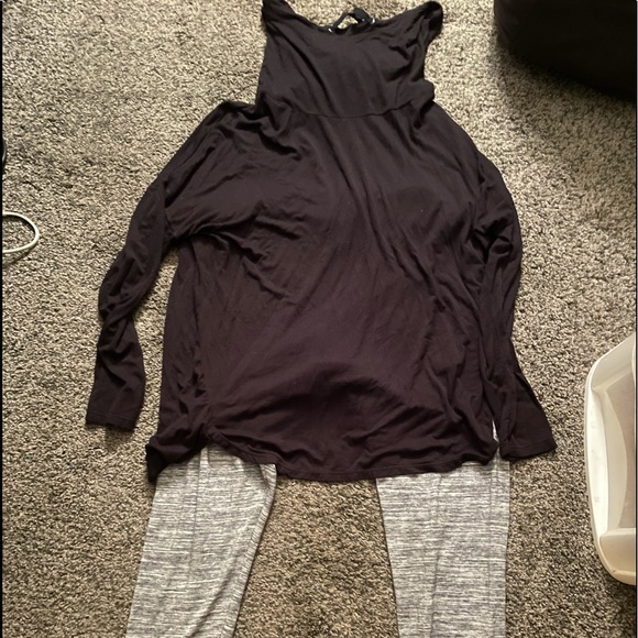 Women’s Leggings and cowl neck matching hoodie (bought together) - Picture 1 of 2